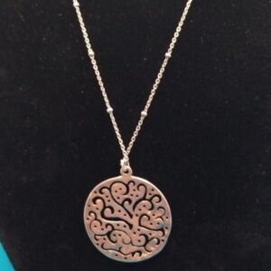 Silpada | 925 Silver Filigree Cut Out Disc Pendant